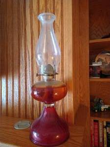 lot 383 image: Vintage Kerosene Hurricane Lamp