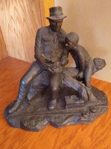 lot 390 image: Michael Garman Bronze Sculpture