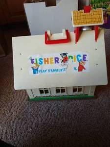 lot 395 image: Vintage Fisher Price School - Several Pieces
