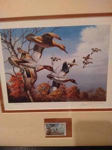 lot 445 image: Signed & Numbered Ducks Unlimited Print - David Maass