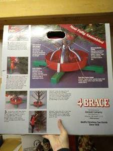 lot 455 image: 4 Brace Christmas Tree Stand For Live Trees 8 & Up