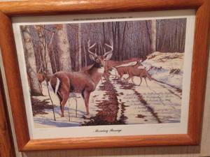 lot 470 image: Signed Minnesota Deer Hunters Association Print - Jack Paluh