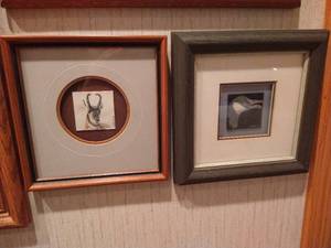 lot 471 image: (2) Framed Original Drawings by Kelly Vollrath