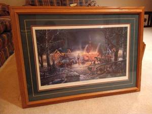 lot 483 image: Signed Terry Redlin Print - Sweet Memories
