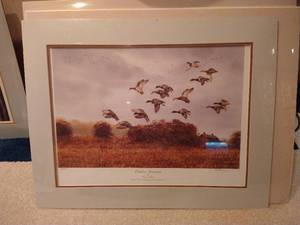lot 494 image: Signed & Numbered Ducks Unlimited Print - R.J. Nelson