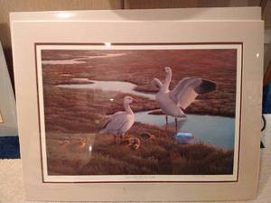 lot 495 image: Signed & Numbered Ducks Unlimited Print - Nancy Howe