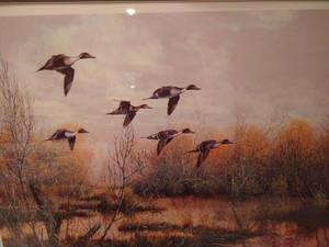 lot 496 image: Signed & Numbered Ducks Unlimited Print - Robert Binks