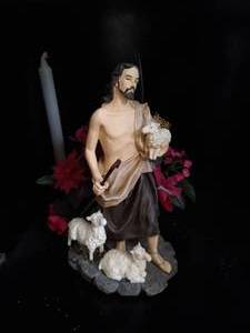 lot 544 image: Shepherd wSheep Figurine