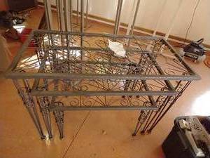 lot 547 image: New Stacking Metal Tables