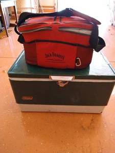 lot 557 image: Coleman Cooler & Soft-Sided Cooler
