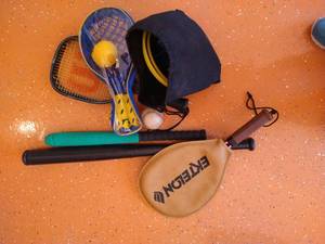 lot 560 image: Tennis, Bats & Yard Game