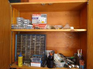 lot 567 image: Cabinet of Hardware