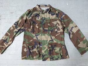 Vintage US Military Camouflage Jacket-Medium Long