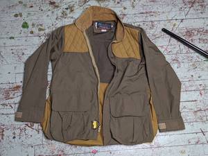 Mountn Prairie Vintage Coated Waterproof Nylon Duck Hunting Jacket-Medium