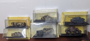 8 Vintage Die-Cast Military Tanks-For Parts