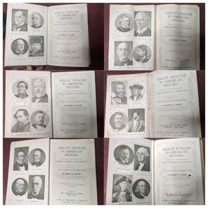 Rare Antique Books Great Epochs in American History Volumes II,III V,VI X, IX, 1562-1877