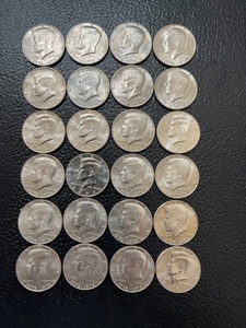 24 Kennedy Half Dollars