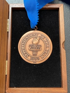 1999 Superintendent of the Year Medal