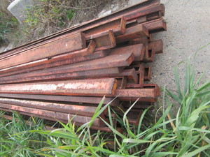 C-channel 8ft long, 3 x 1, one en...