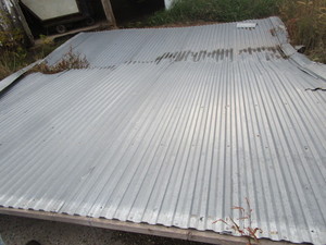 Tin sheeting approx 3ft wide sheets...
