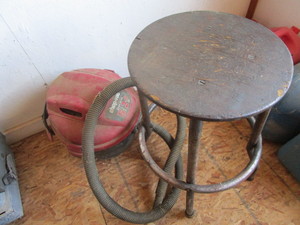 Shop vac and stool 26H...
