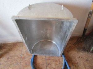 Stainless wall sink & brackets. App...