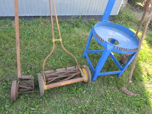 Antique Clemson reel mower and Ace ...