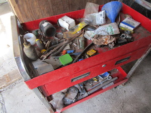 Shop cart - metal with drawer, and ...