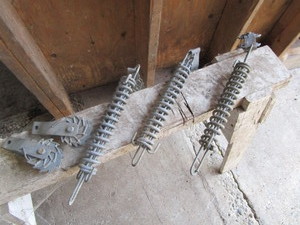 Wire fence tensioners, gate springs...