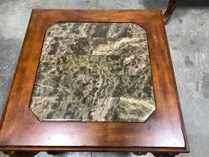 lot 27 image: Table with Marble Top