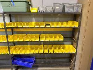 lot 105 image: Steel Racks and Bins