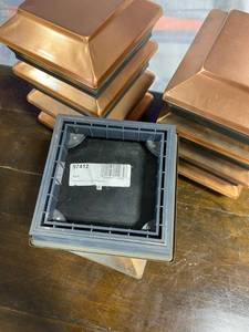 lot 87 image: Copper Post Covers