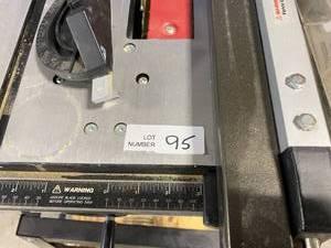 lot 95 image: ProTech Table Saw on Dolly