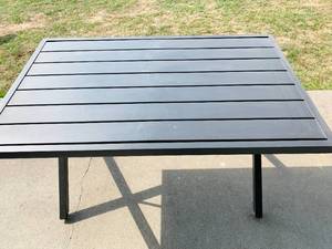 lot 149 image: Aluminum Slatted Table