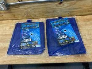 lot 56 image: Lot of 2- All Purpose Tarps (10 x 12)