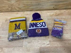 lot 57 image: MINNESOTA WINTER GEAR (Vikings Colors)