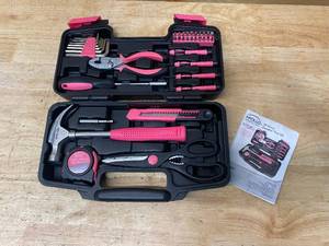 lot 72 image: APOLLO General Tool Set in Pink (39-Piece)