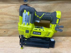 lot 26 image: RYOBI ONE 18V Cordless AirStrike 18-Gauge Brad Nailer (Tool Only)