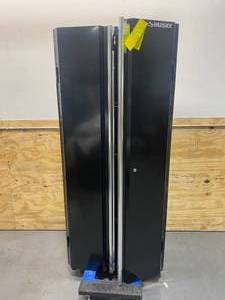 lot 77 image: HUSKY 24-Gauge Steel Freestanding Garage Cabinet in Black (30 in. W x 72 in. H x 18 in. D)