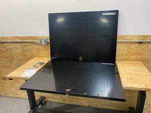 lot 29 image: HUSKY 2-Pack Steel Pegboard Set in Black (36 in. W x 26 in. H) for Ready-to-Assemble Steel Garage Storage System