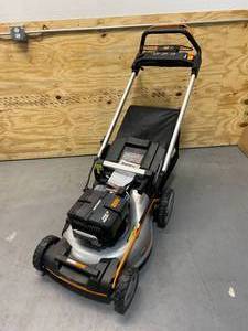 lot 18 image: WORX Nitro 80V 21 Cordless Self-Propelled Lawn Mower with Brushless Motor & Rear Wheel Drive (Batteries & Charger Included)