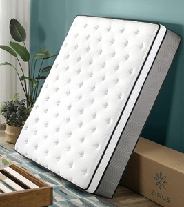 lot 1 image: ZINUS 14 Inch Support Plus Pocket Spring Hybrid MattressExtra Firm FeelHeavier Coils for Durable SupportPocket Innersprings for Motion IsolationMattress-in-a-Box, Queen