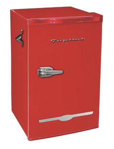 lot 6 image: FRIGIDAIRE 3.2 cu. ft. Retro Mini Fridge in Red