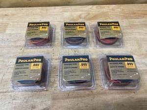 lot 135 image: POULAN PRO Lot of 6- PP125 String Trimmer line .095 Replacement Spools