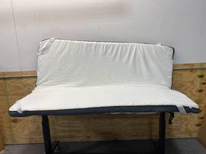 lot 137 image: LINSY HOME Memory Foam Mattress, Cooling Gel Mattress Topper with Straps and Removable Cover, 3 Thickness