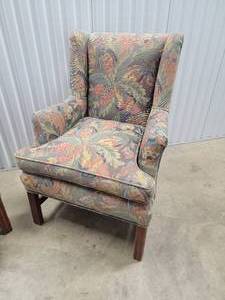 lot 30 image: Vintage Upholstery Armchair Pairing