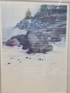 lot 59 image: Amazing Fine Art Print by Dan Riebe - Bay Shoreline