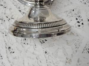 lot 18 image: Sterling Silver Candle Holders N205