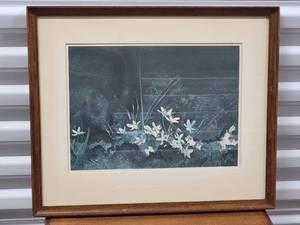 lot 56 image: Beautiful FIne Art Print - Evening Daisies