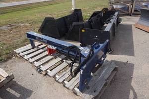 Brand New Iron Oak Model SMH2419 Universal Mount Bobcat Skid Loader Skid Steer Commercial Duty 24 Ton Log Splitter Attachment